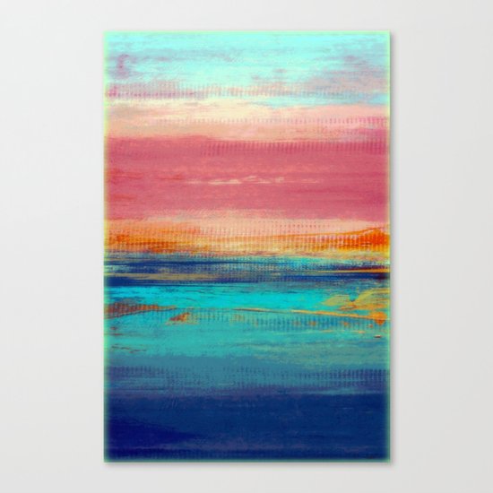 Retro Sunset Canvas Print