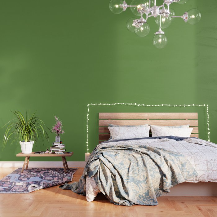 Lattice Green Wallpaper