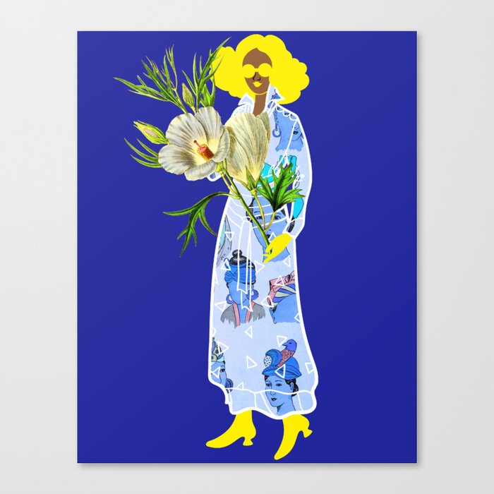 Faces on Her Dress Canvas Print
