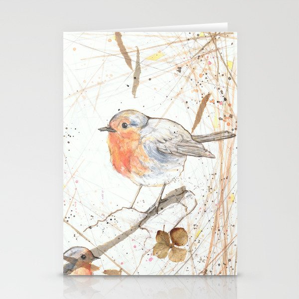 Kleine rote Vögelchen (Little red birdies) Stationery Cards
