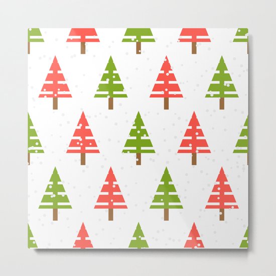 Christmas tree. Metal Print