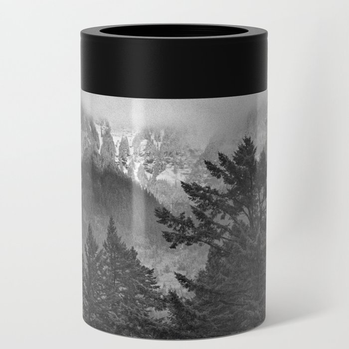 Columbia Gorge in Black and White Can Cooler