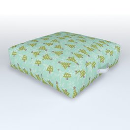 Christmas Trees Pattern  Outdoor Floor Cushion