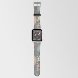 Citrus Slices on Gray Apple Watch Band