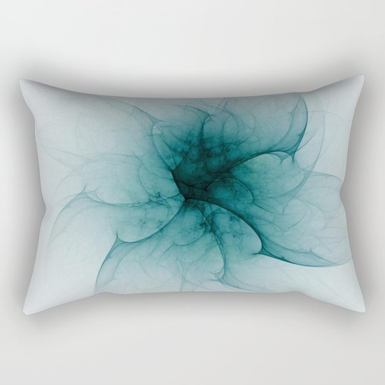 Dark Flower Fractal Rectangular Pillow