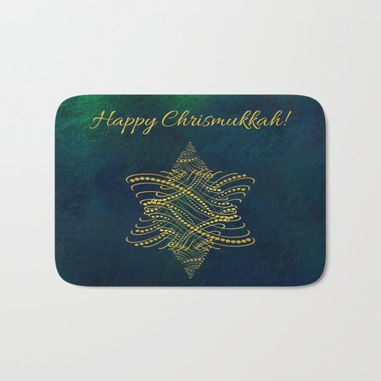 Happy Chrismukkah! Bath Mat
