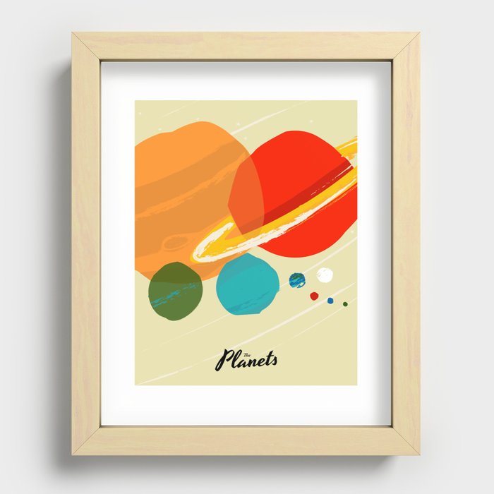 The Planets Recessed Framed Print