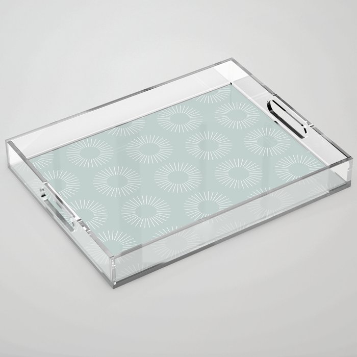 Minimalist Sunray Pattern XII Acrylic Tray