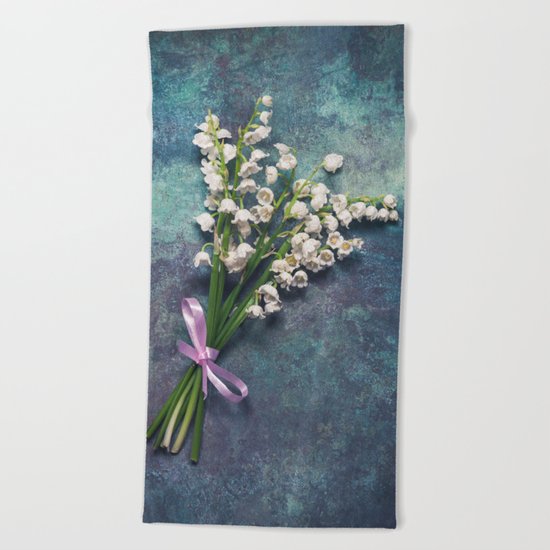 Lily Of The Valley Beach Towel
