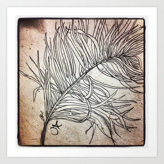 Palm Flower on Earth Day Art Print