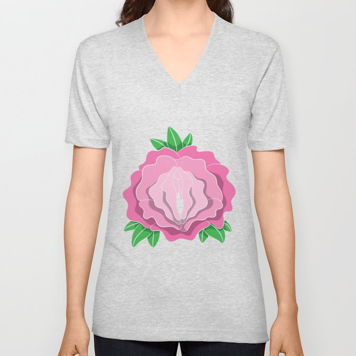 Womens Rose Vagina Womens Shirt Pussy Flower Pussies Vag Puss Gift