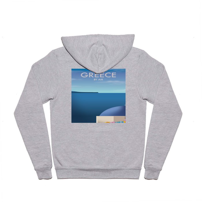 Greece By Air Vacation poster. Hoody