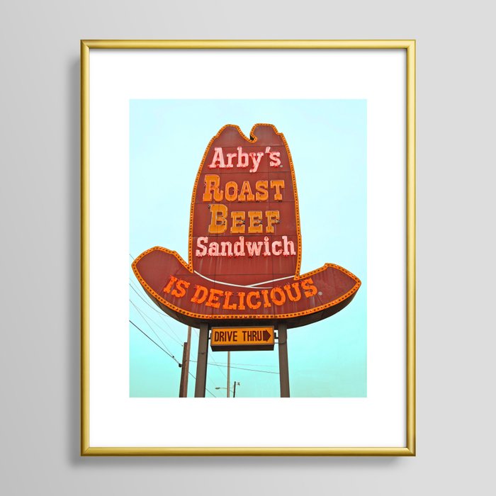 Classic Arby's sign Framed Art Print