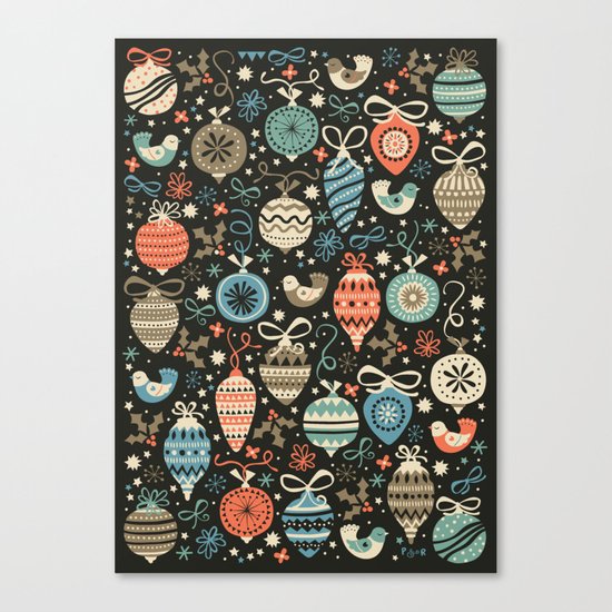 Festive Folk Charms Canvas Print