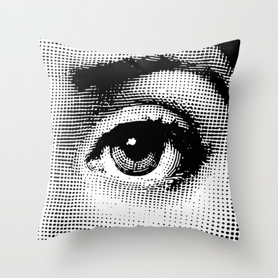 Lina Cavalieri Eye 02 Throw Pillow