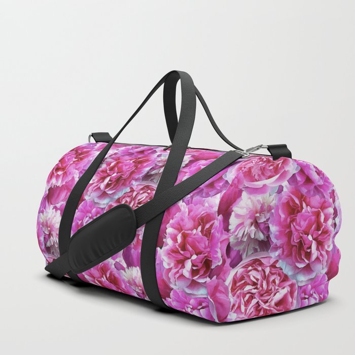 Lovely pink peonies Duffle Bag