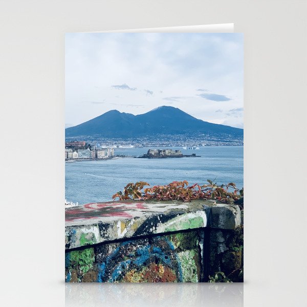 Colorful Vesuvio Naples Landscape Pompei Stationery Cards