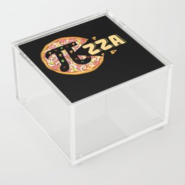 Pie Pizza Love Pi Funny Math Meme Math Nerd Pi Day Acrylic Box