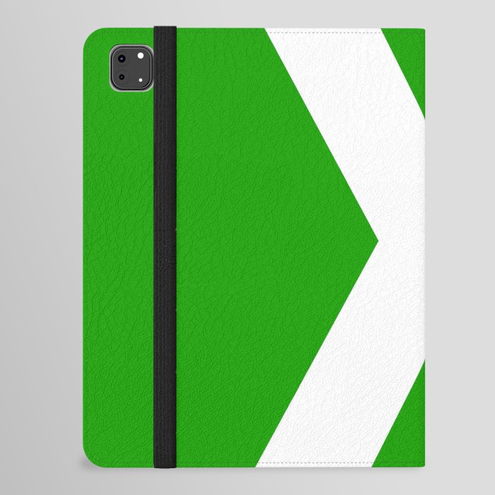 Letter X (White & Green) iPad Folio Case