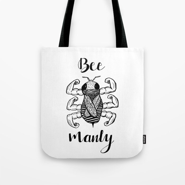 manly tote bag