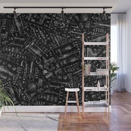 Musical Instrument Vintage Patent Pattern Wall Mural