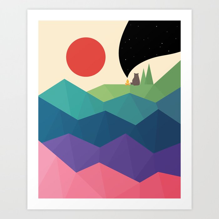 Discover the motif OVER THE RAINBOW by Andy Westface as a print at TOPPOSTER