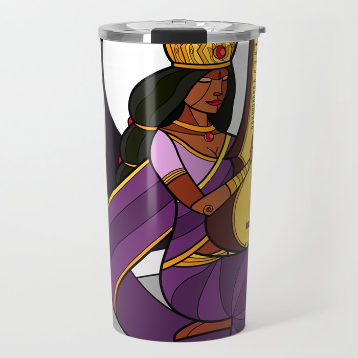 Saraswati - Goddess of Wisdom (alt) Travel Mug
