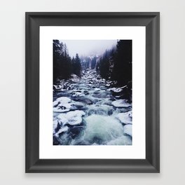 Icicle River, WA Framed Art Print