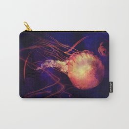 Jellyfish of the Blacklight Electro Rave Carry-All Pouch