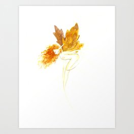 Autumn fairy Art Print