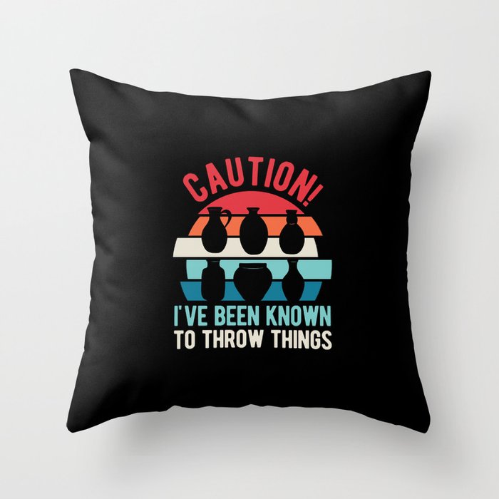 Funny Pottery Throw Pillow