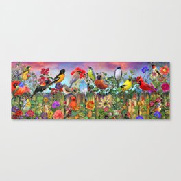 Birds and Blooms Canvas Print