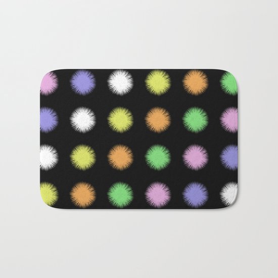 Rainbow Fuzz Bath Mat