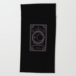 Tarot Card - The Moon Beach Towel