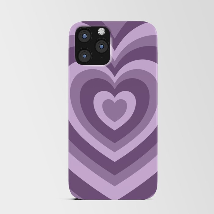 Hypnotic Purple Hearts iPhone Card Case