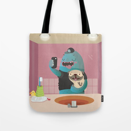 Bathroom selfie Tote Bag