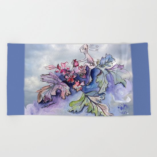Jester B's Herbal Nutrition Beach Towel