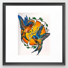 Blue Spring Framed Art Print