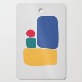 Abstract Geometric Shape Red Green Blue Yellow Cutting Board