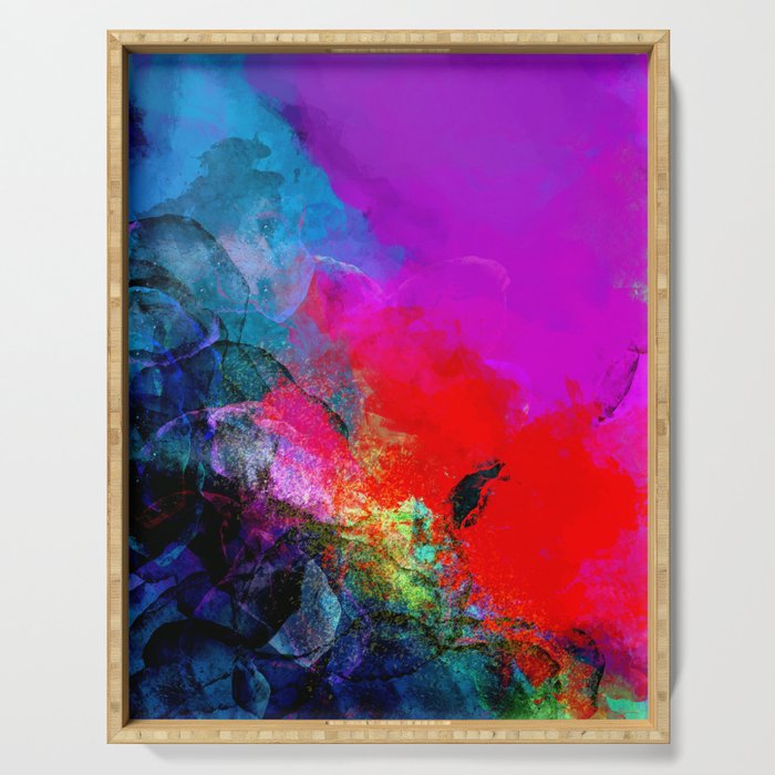 Enchantment, Abstract Painting Serving Tray
