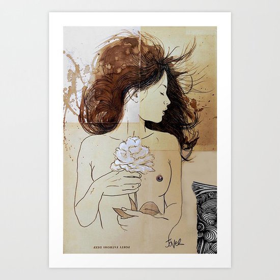 forty fathoms deep Art Print