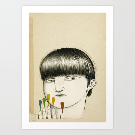 they come in five Art Print