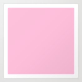 Cotton Candy Pink Classic Solid Color Art Print