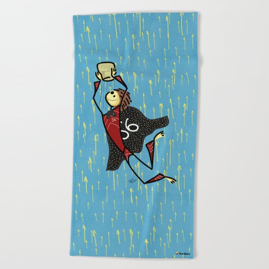 S6 Happy New Year Beach Towel