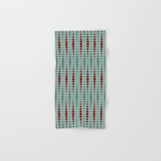 Geometric red-circle-pop Hand & Bath Towel