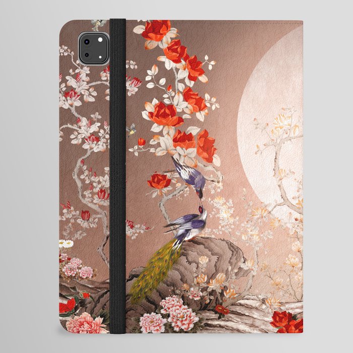 Chinoiserie Moonlight Sakura Garden iPad Folio Case