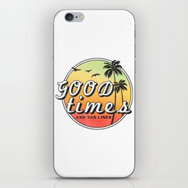 Good Times And Tan Lines Retro Summer iPhone Skin