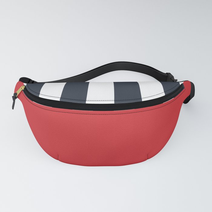 Red, White & Blue Colorblock Pattern Fanny Pack