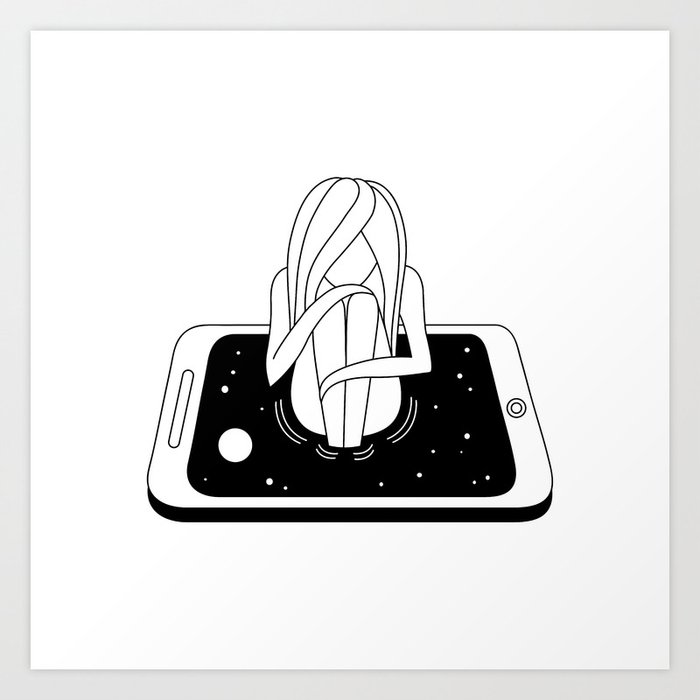 Internet Addiction Art Print By Penarulit Society6