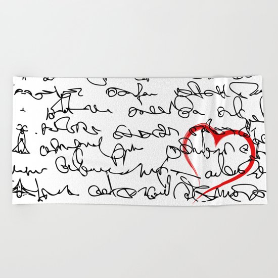 Message Beach Towel